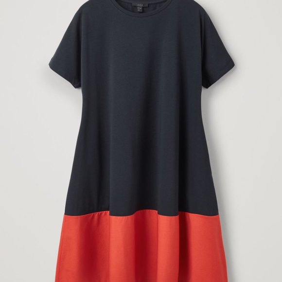 COS Contrast-Panelled Jersey Dress - Picture 7 of 12
